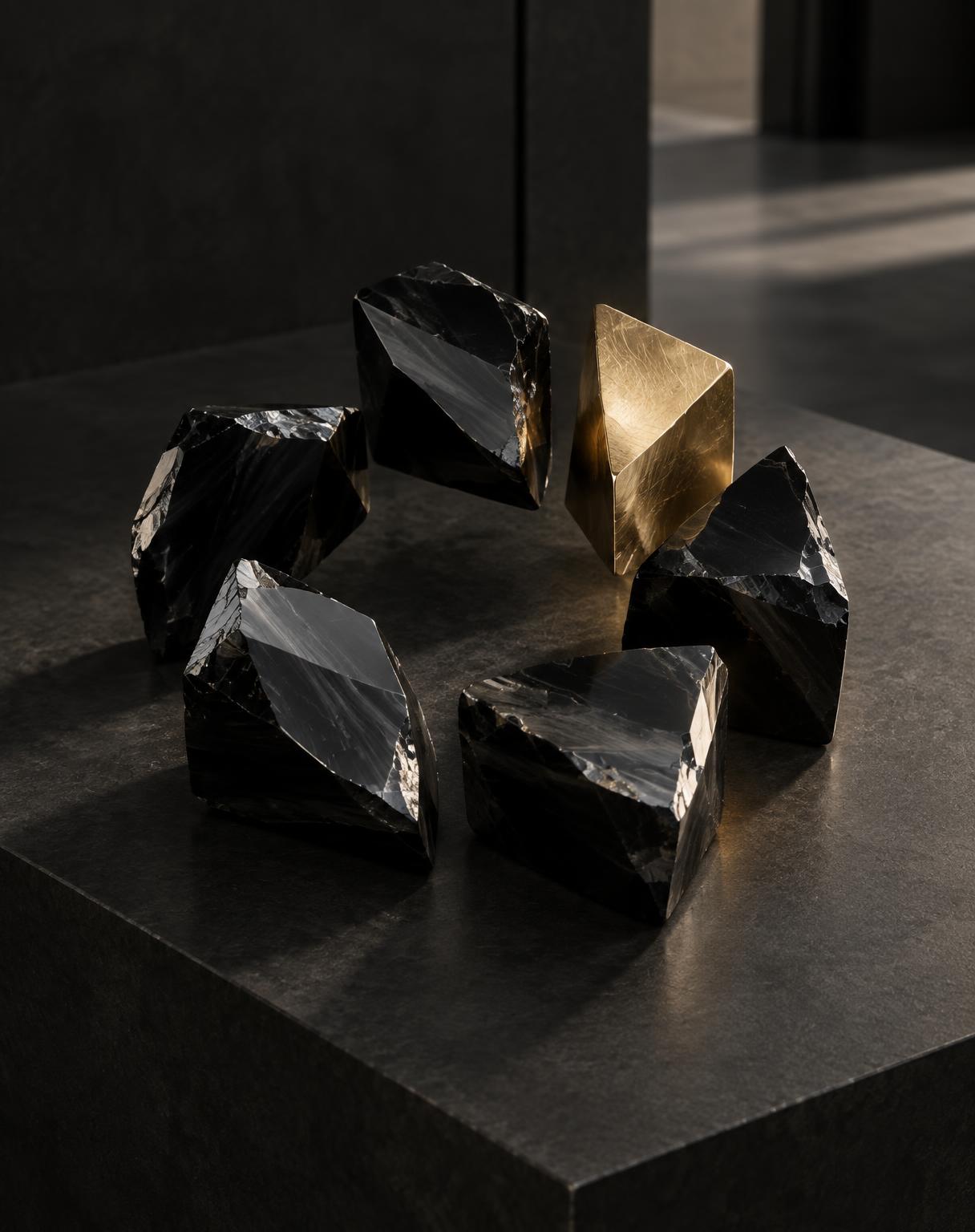 Obsidian and brass blocks