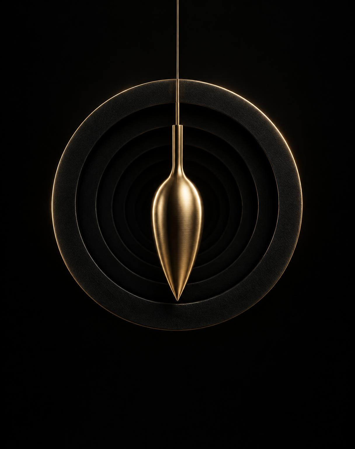 Golden pendulum and timing rings